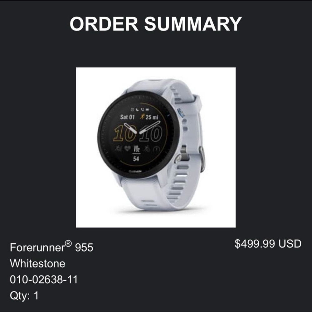 Garmin Forerunner 955 Smartwatch - Whitestone